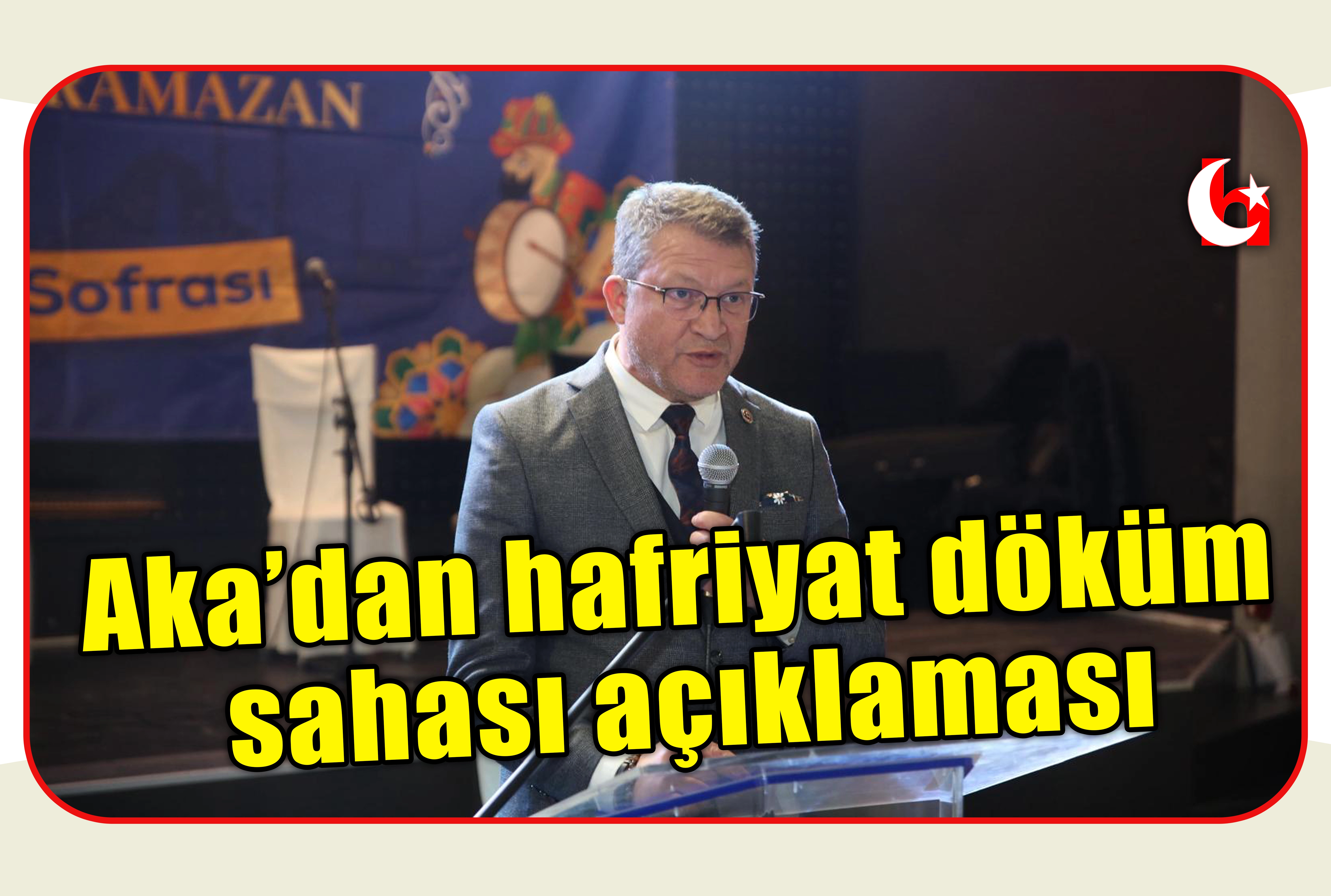 Aka&rsquo;dan hafriyat d&ouml;k&uuml;m sahası a&ccedil;ıklaması