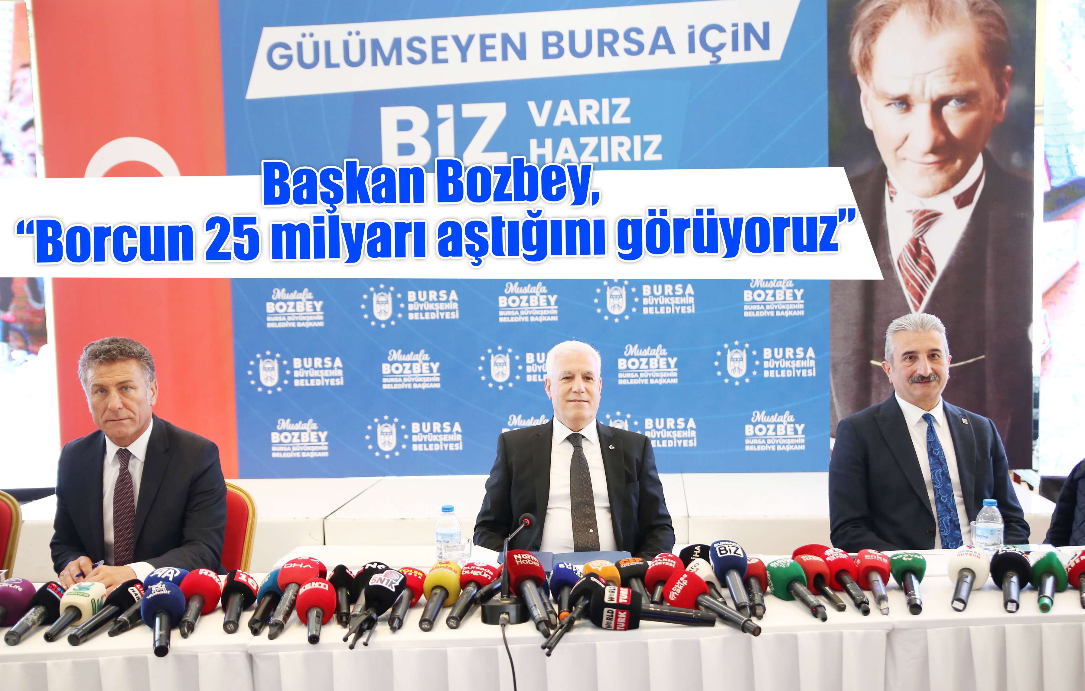 Başkan Bozbey, “Borcun 25 milyarı aştığını görüyoruz”