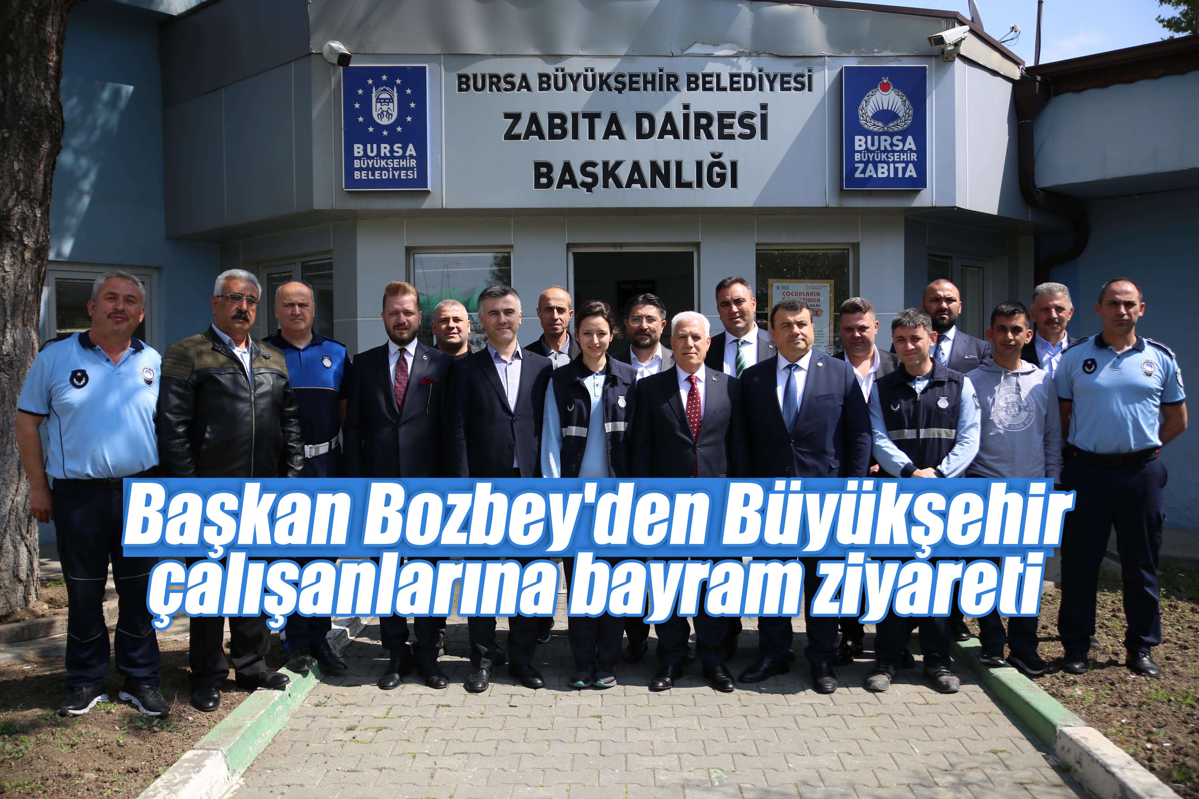 Başkan Bozbey'den Büyükşehir çalışanlarına bayram ziyareti