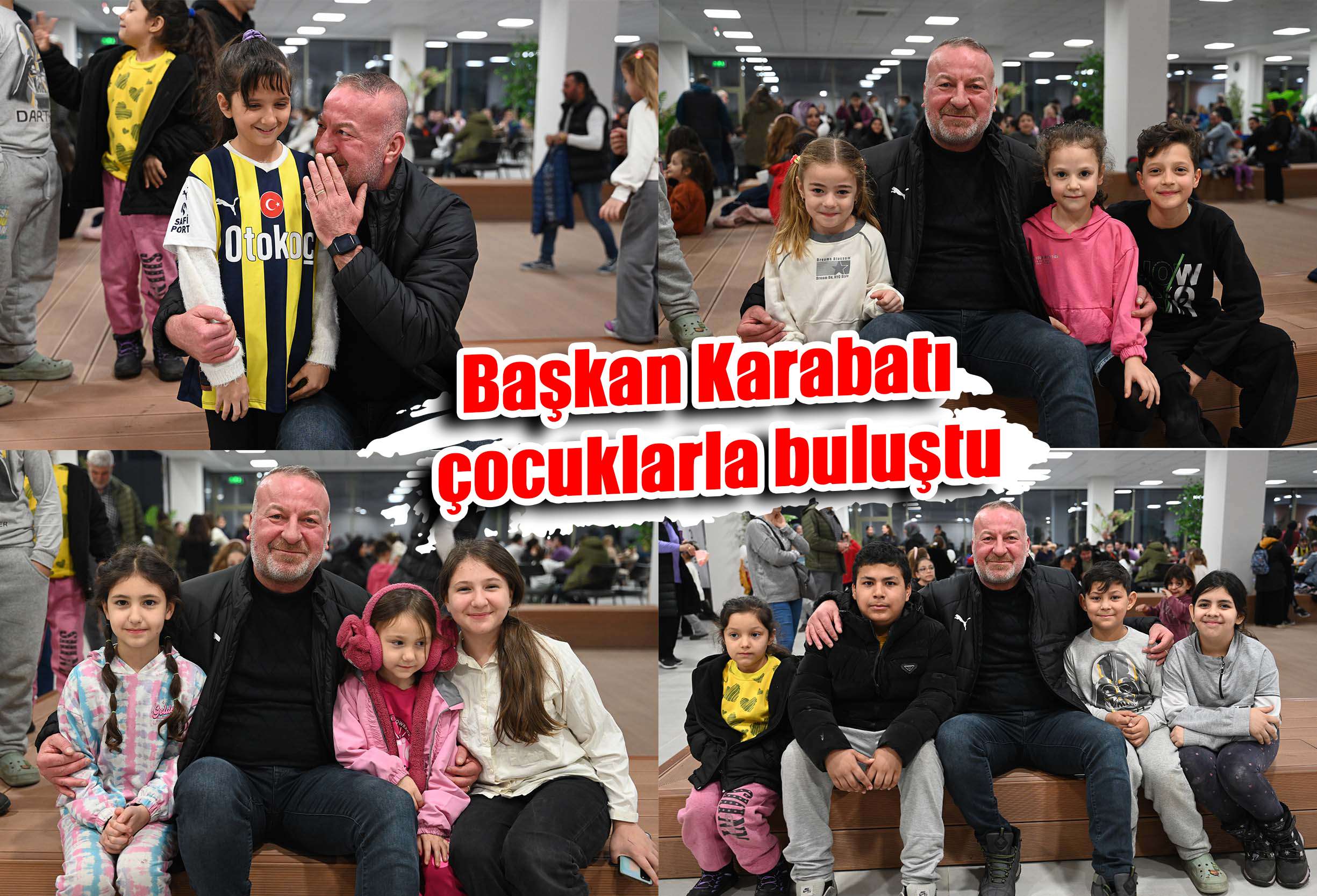 Başkan Karabatı  çocuklarla buluştu