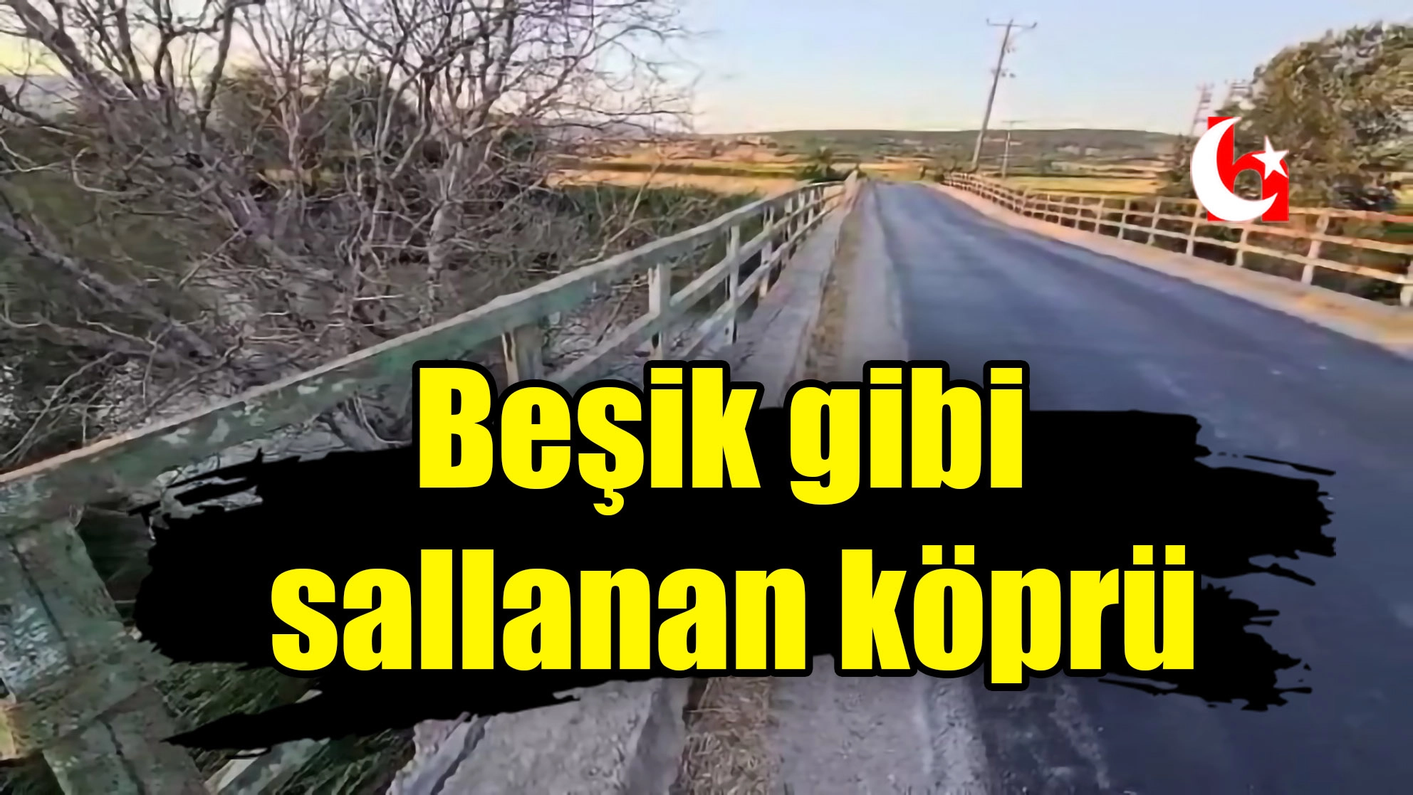 Beşik gibi sallanan köprü