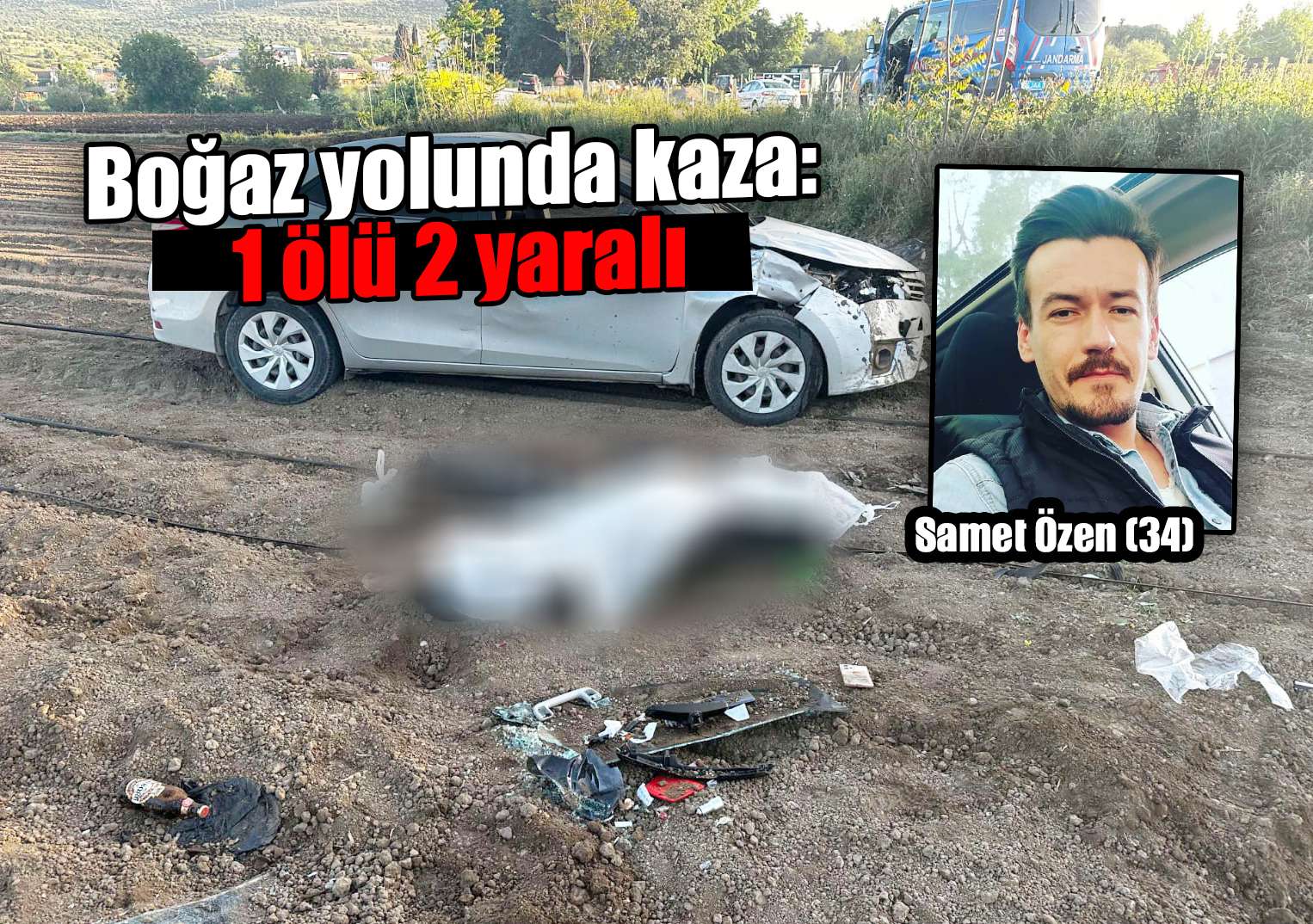 Boğaz yolunda kaza: 1 ölü 2 yaralı