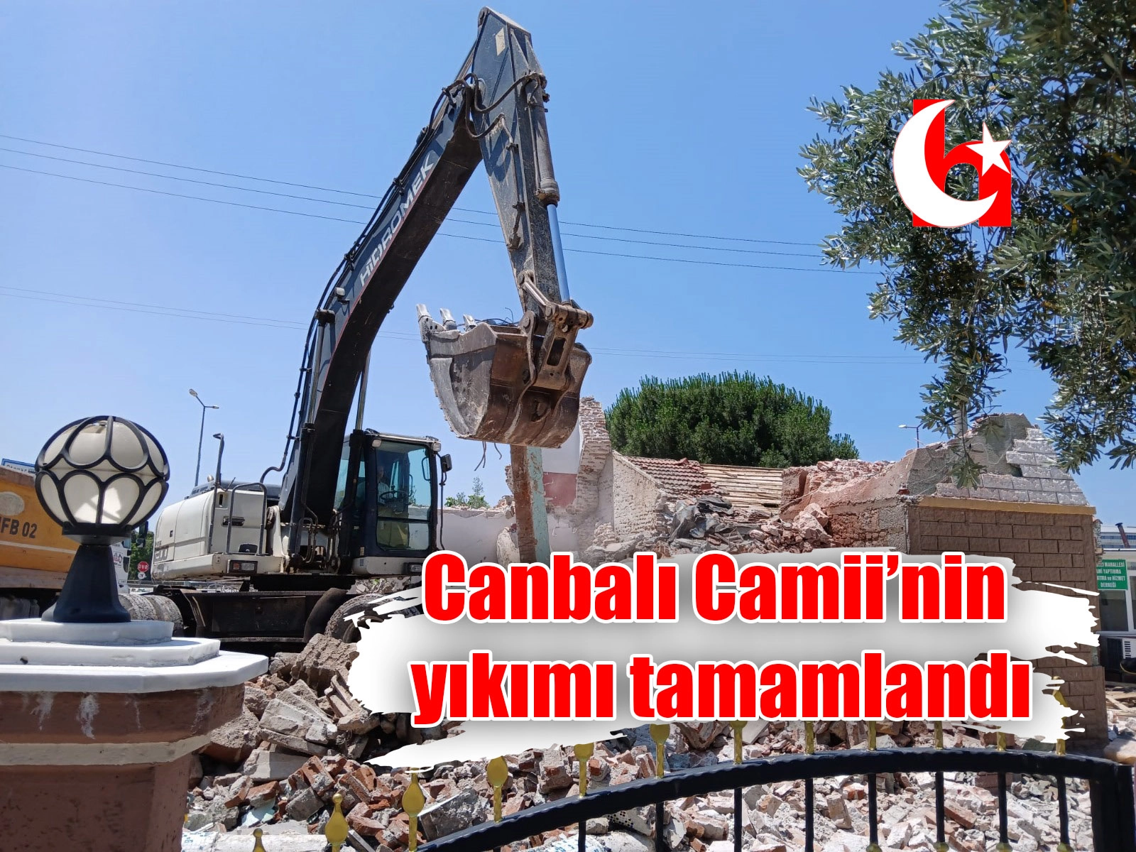 Canbalı Camii’nin yıkımı tamamlandı