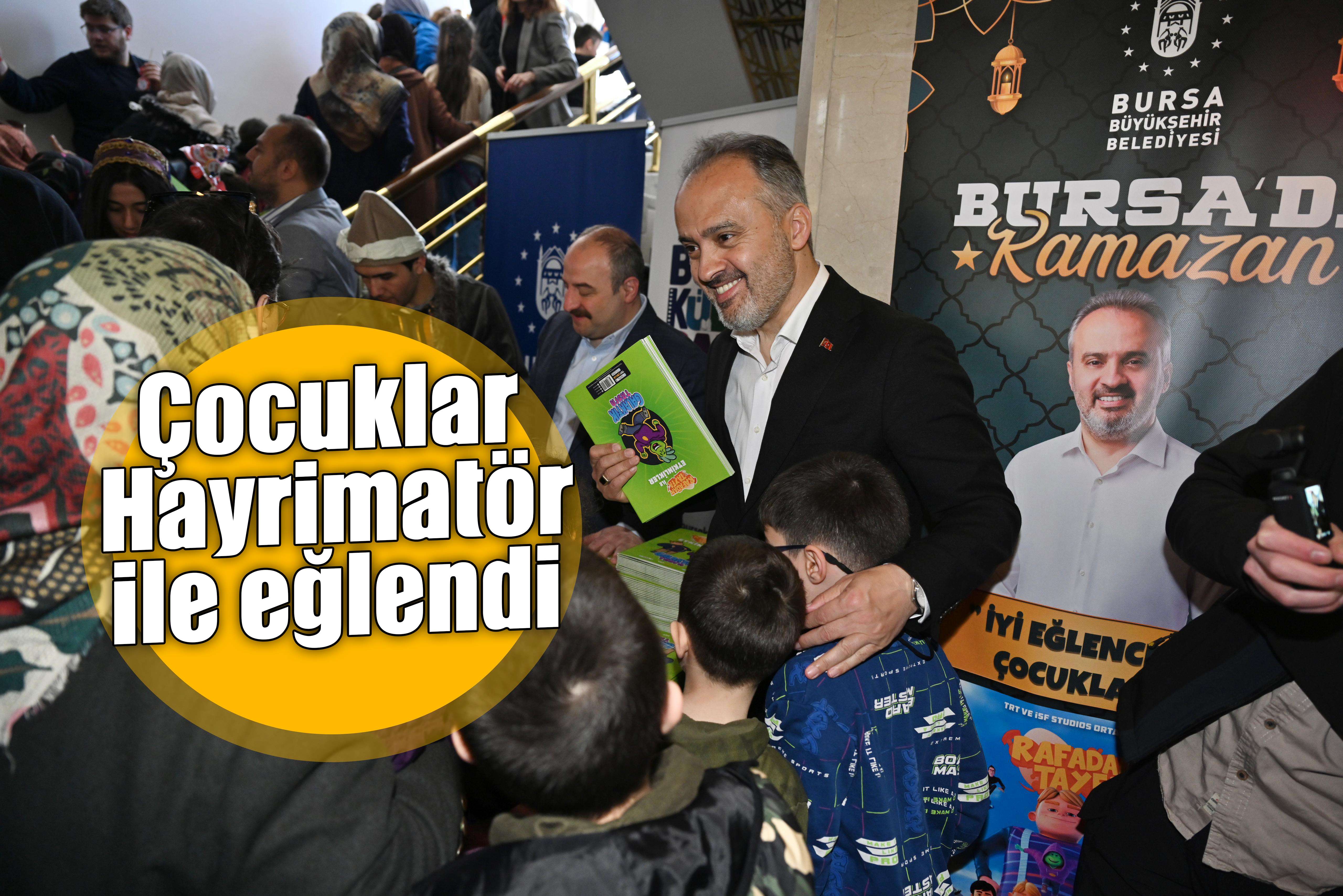 Çocuklar Hayrimatör ile eğlendi