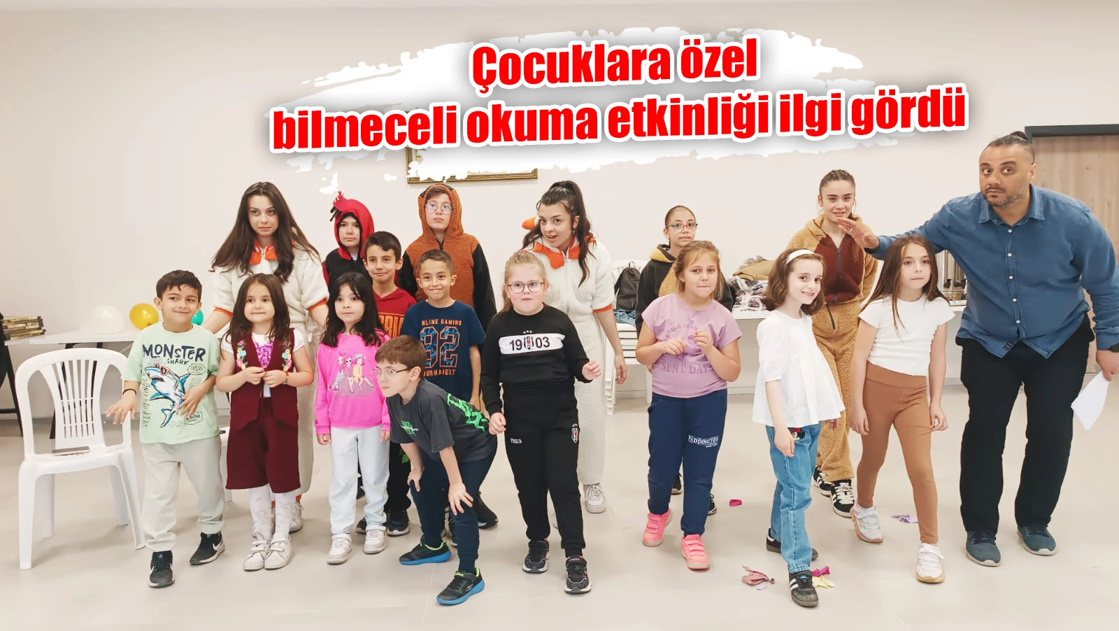 Çocuklara özel  bilmeceli okuma etkinliği ilgi gördü