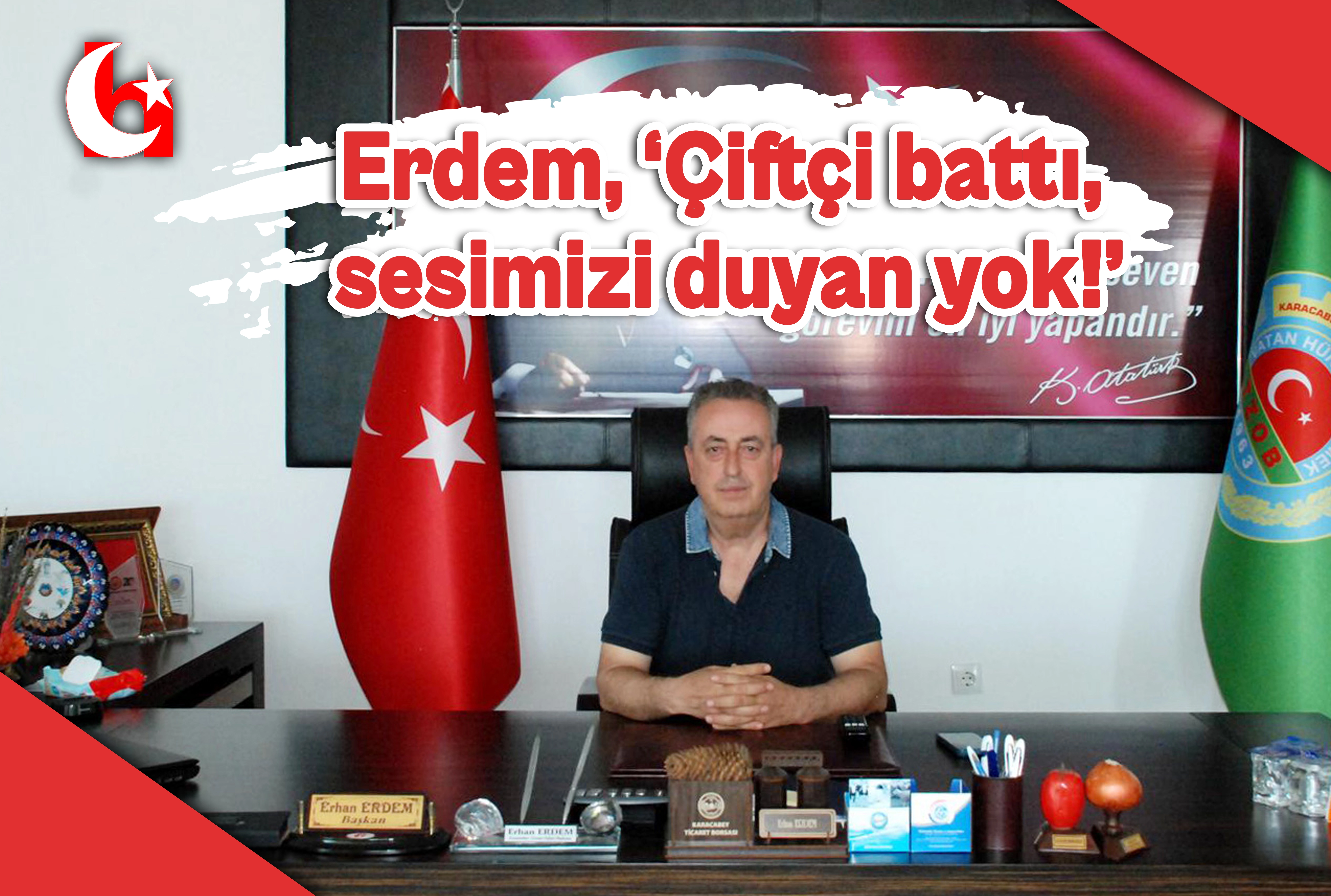 Erdem, &lsquo;&Ccedil;ift&ccedil;i battı, sesimizi duyan yok!&rsquo;