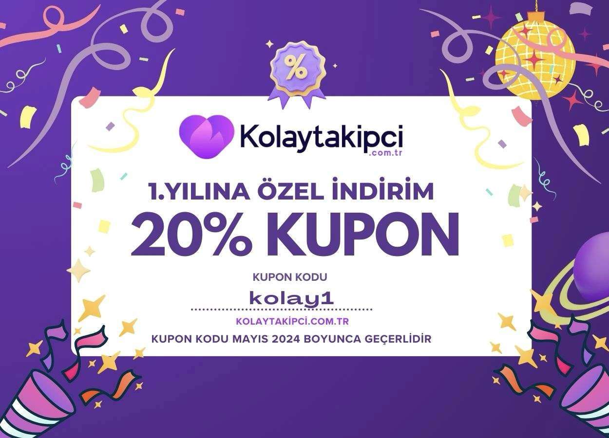 İlk Yılını Kutlayan Kolaytakipci.com.tr’den Büyük İndirim 