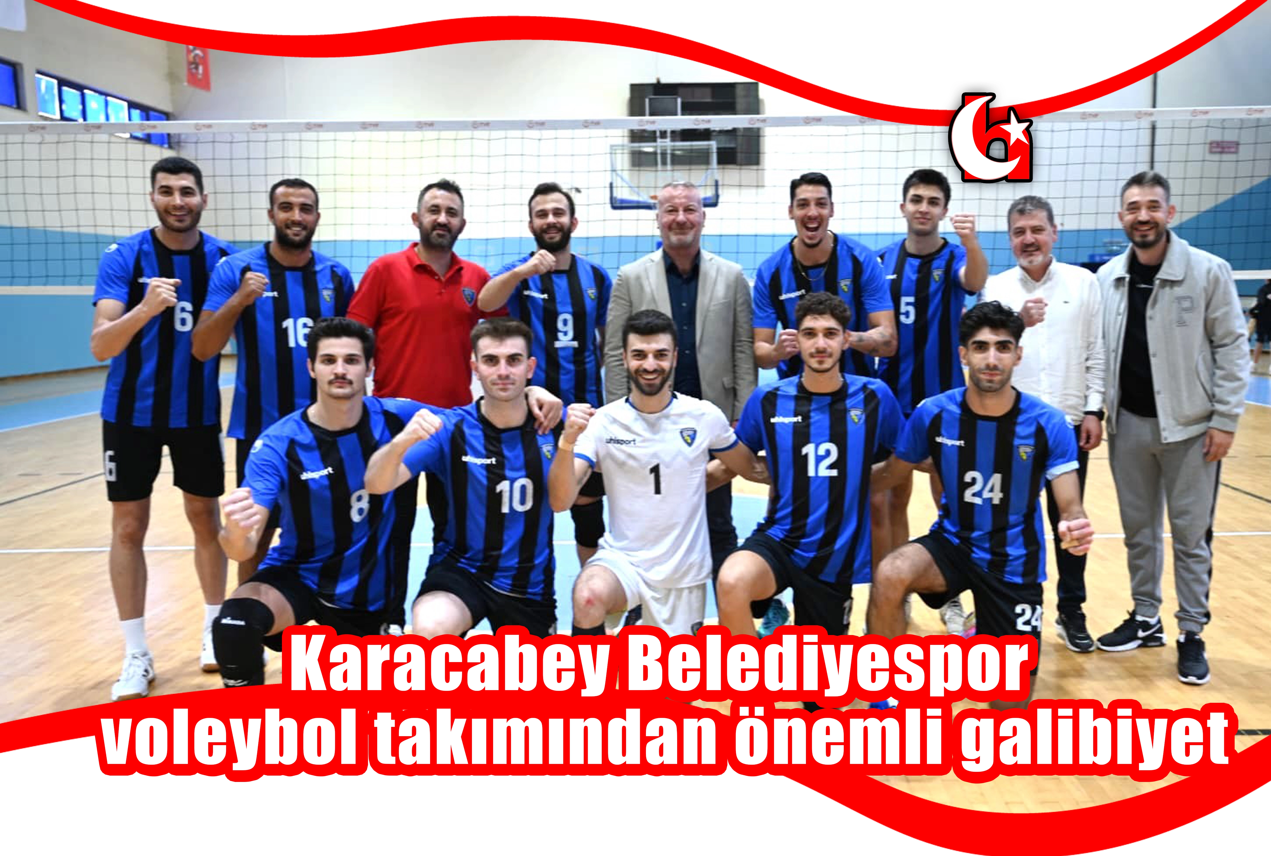Karacabey Belediyespor voleybol takımından önemli galibiyet