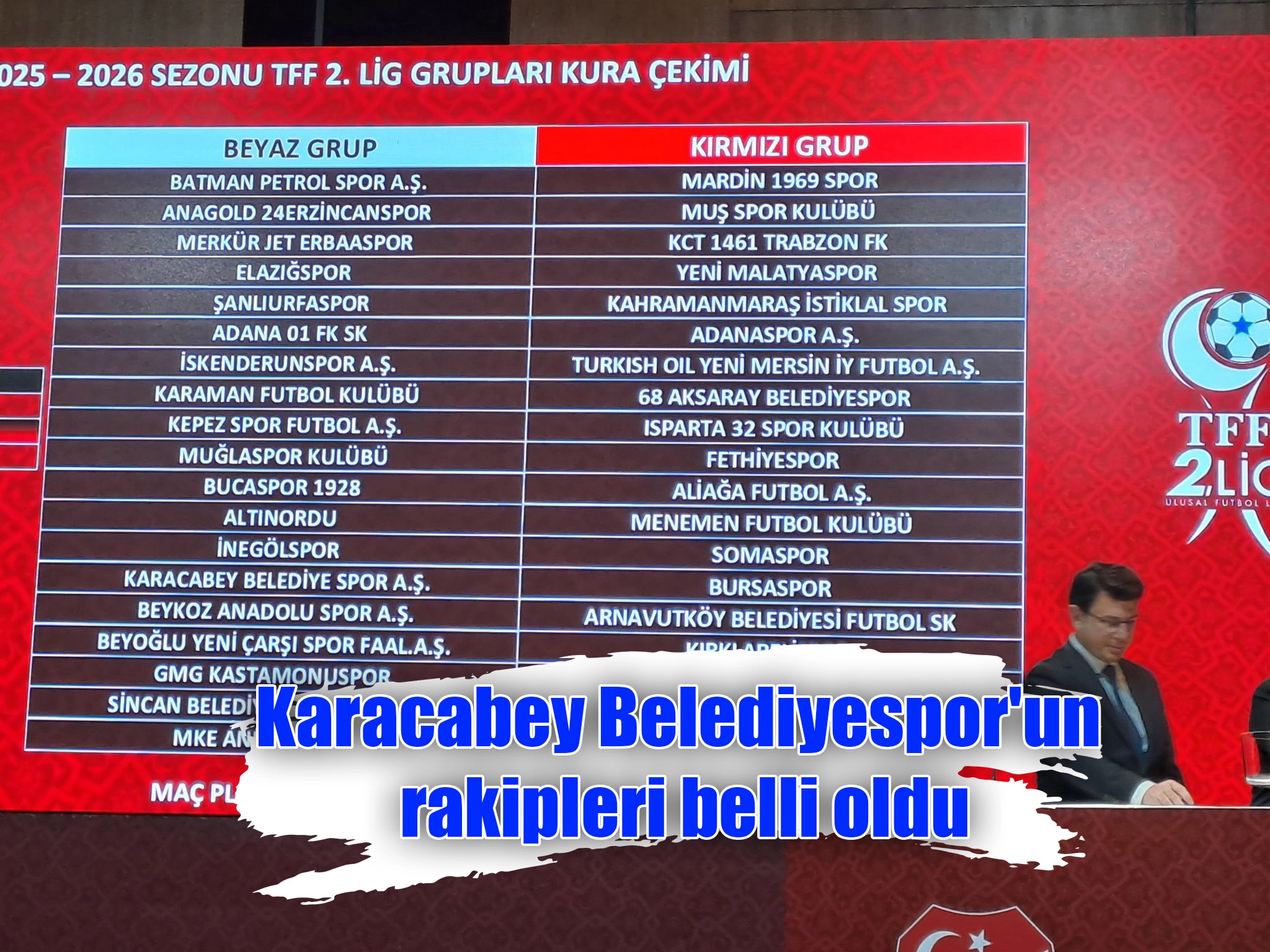 Karacabey Belediyespor'un rakipleri belli oldu