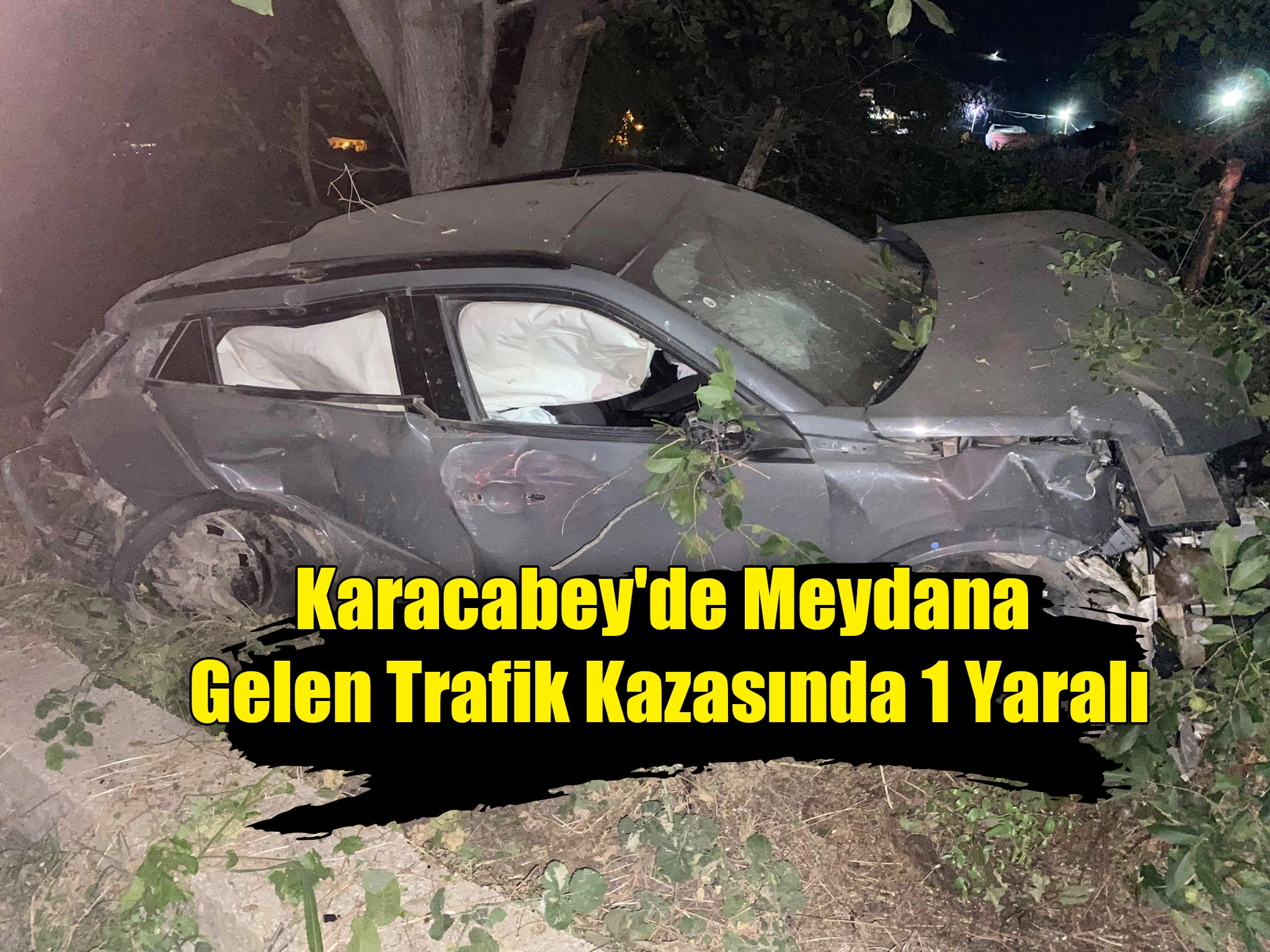 Karacabey'de Meydana Gelen Trafik Kazasında 1 Yaralı