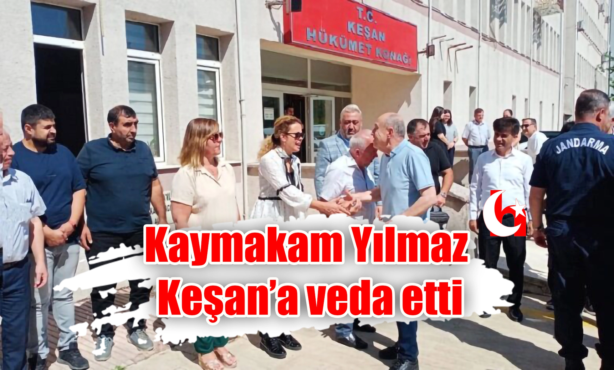 Kaymakam Yılmaz Keşan’a veda etti