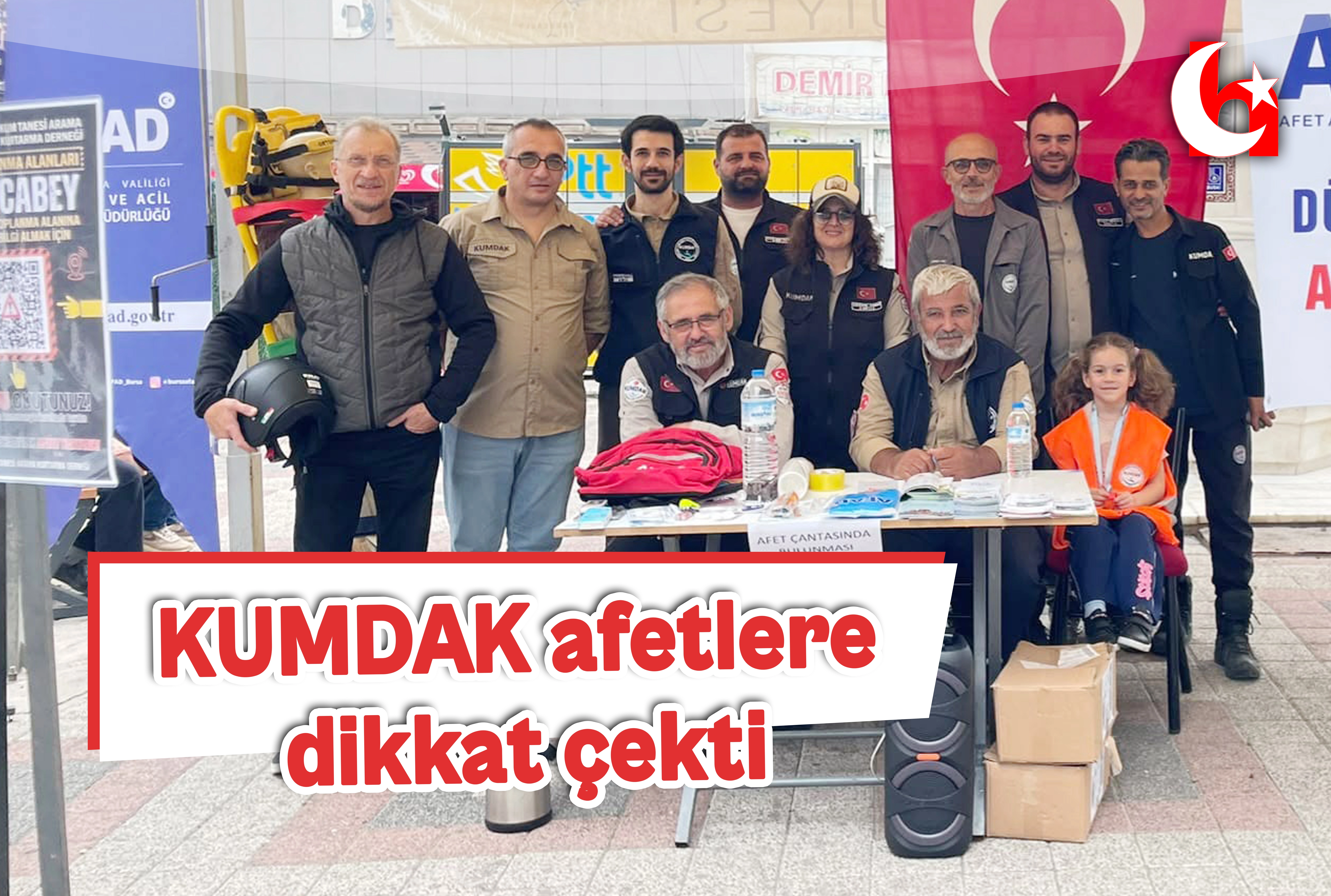 KUMDAK afetlere dikkat &ccedil;ekti