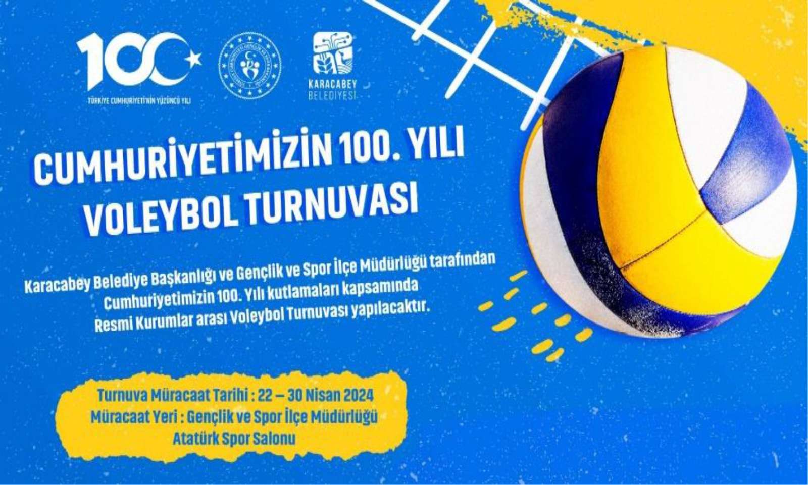 Kurumlar Arası Voleybol Turnuvası başlıyor