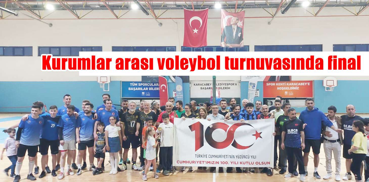  Kurumlar arası voleybol turnuvasında final