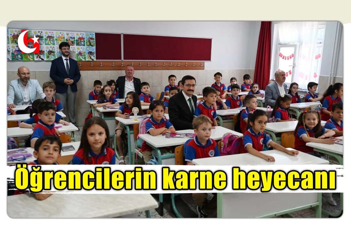&Ouml;ğrencilerin karne heyecanı
