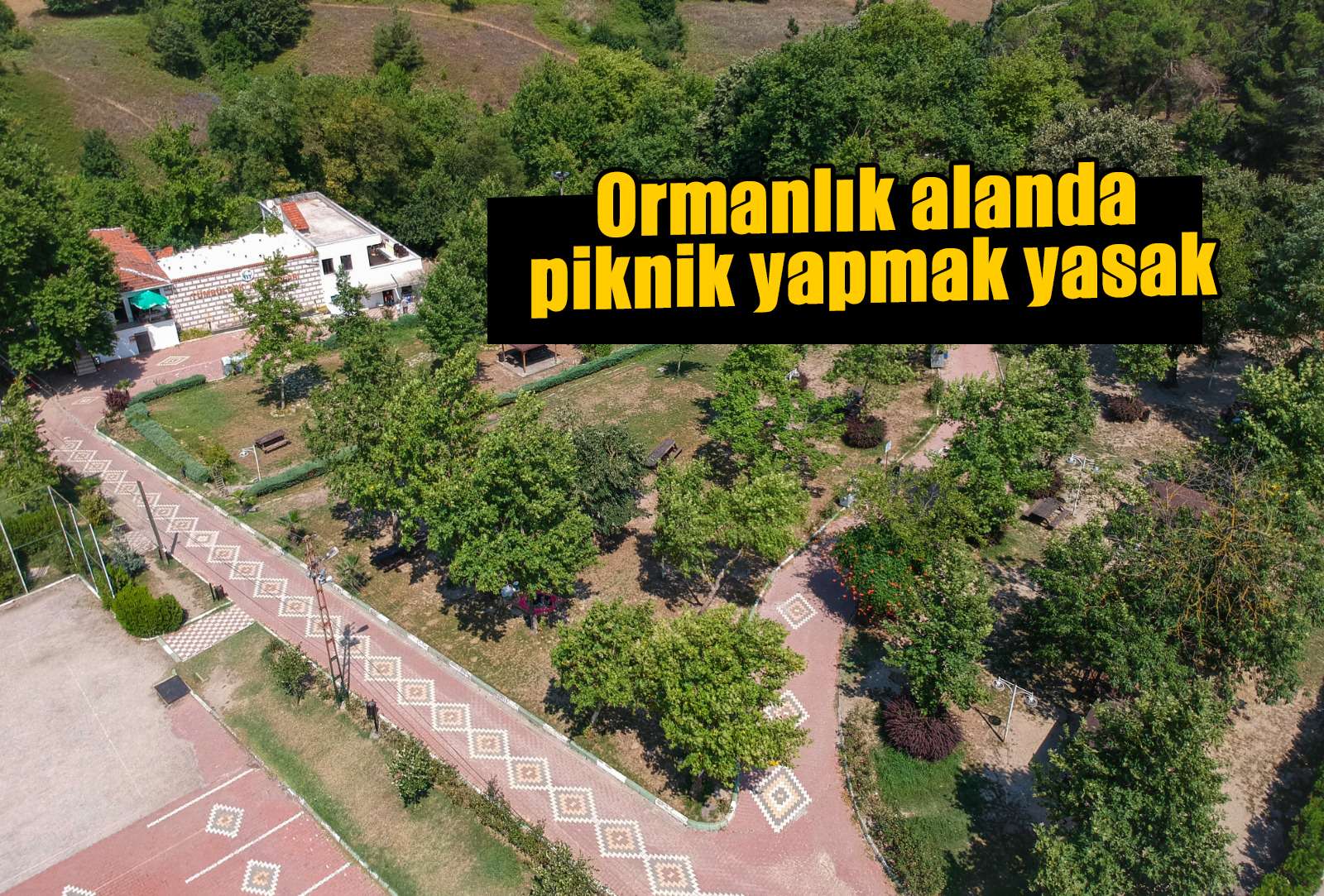 Ormanlık alanda  piknik yapmak yasak