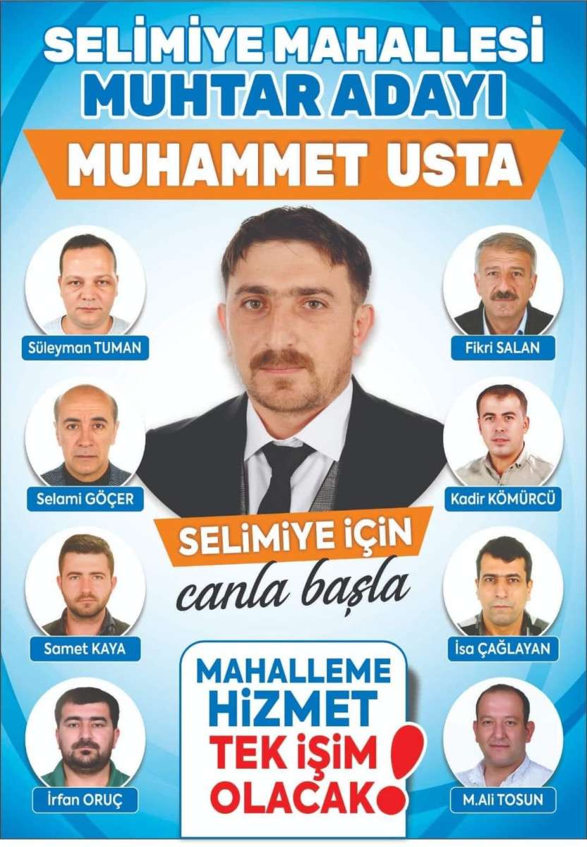 Selimiye Mahallesine ‘Usta’ aday