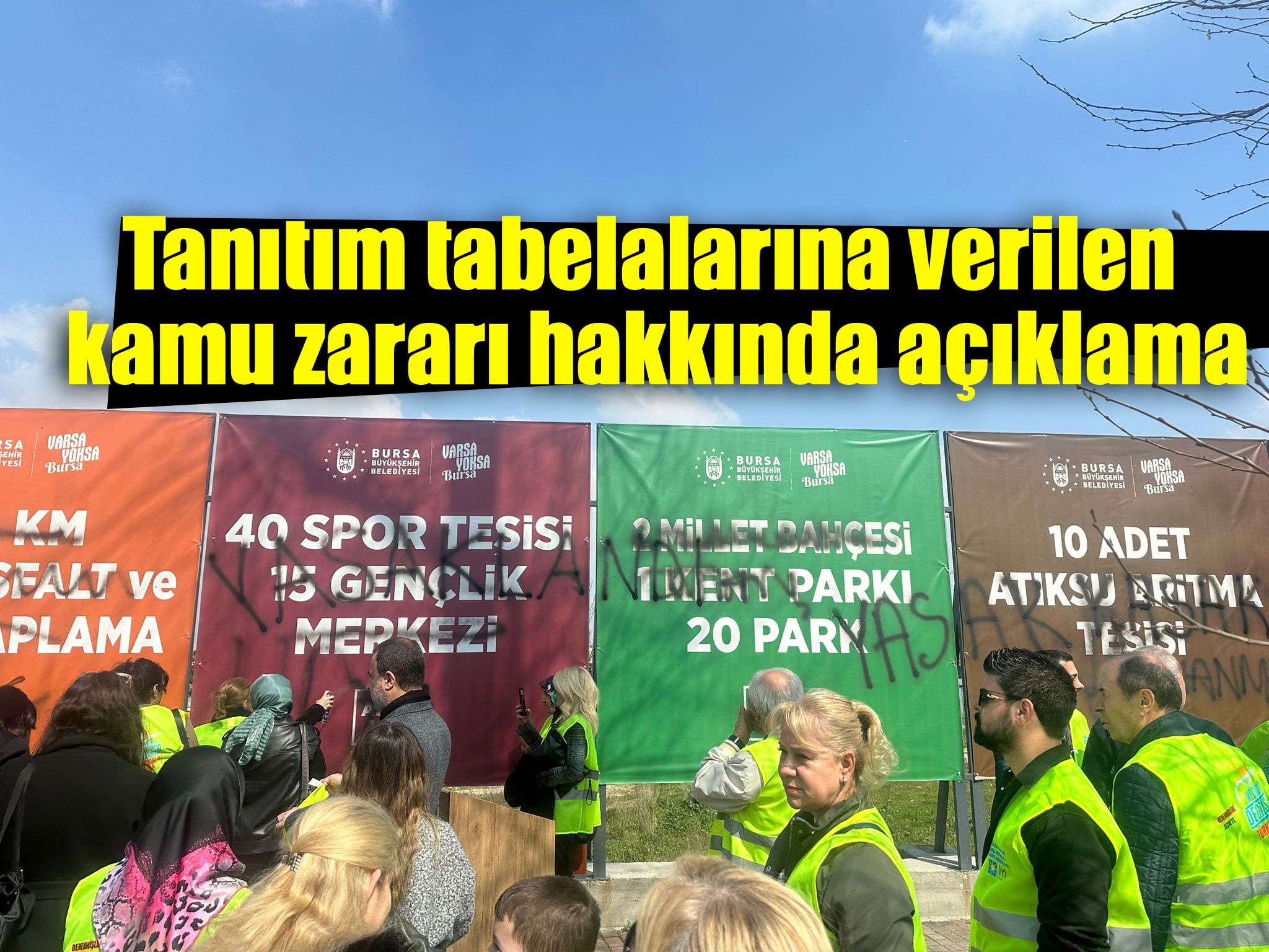 Tanıtım tabelalarına verilen kamu zararı hakkında açıklama