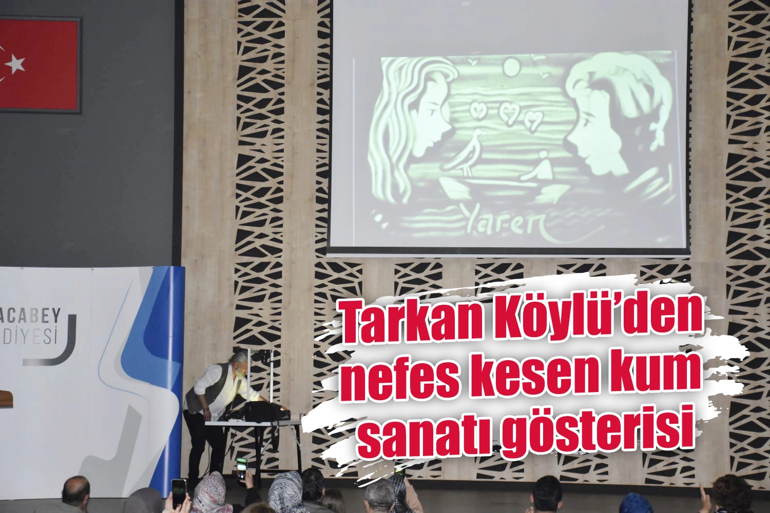 Tarkan Köylü’den nefes kesen kum sanatı gösterisi