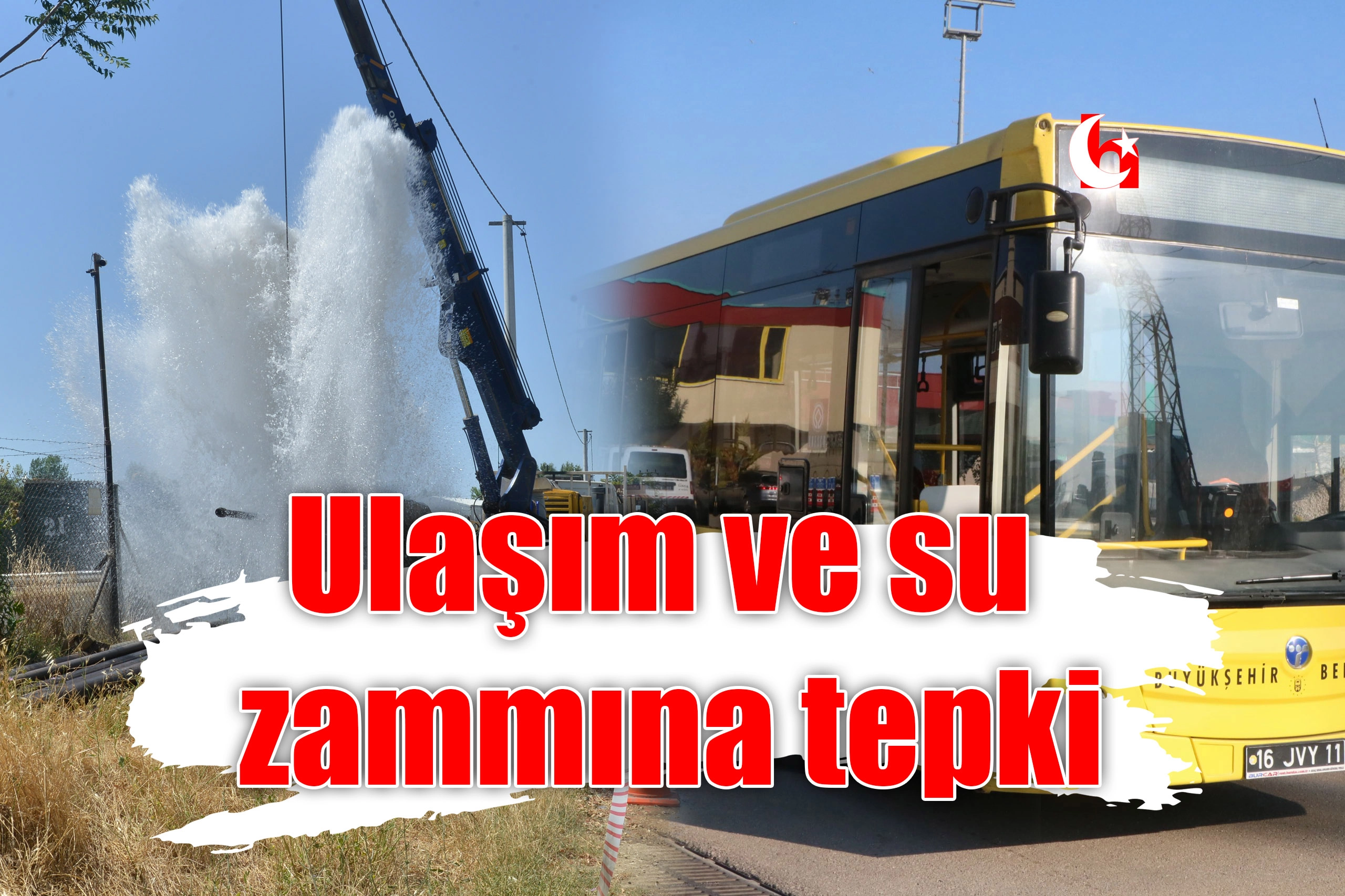 Ulaşım ve su zammına tepki