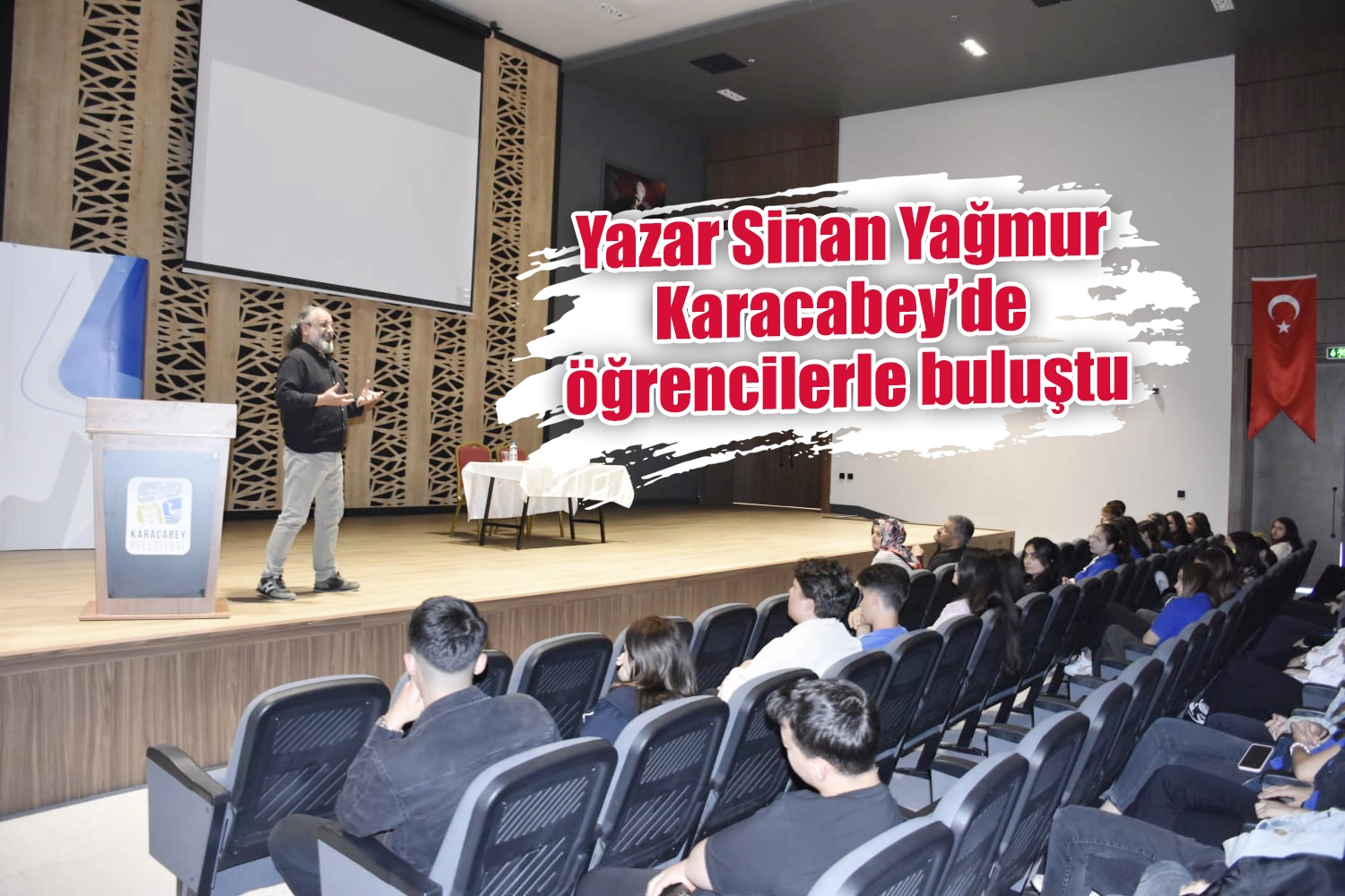 Yazar Sinan Yağmur Karacabey’de öğrencilerle buluştu